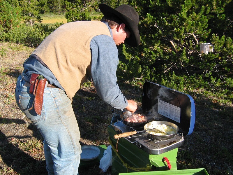 MIke Making Breakfast